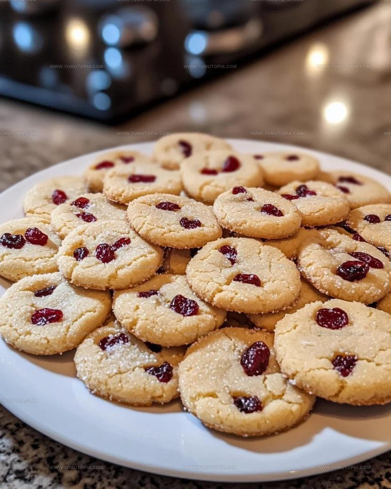 Cranberry Orange Shortbread Cookies Recipe