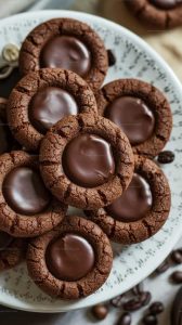 Chocolate Espresso Thumbprint Cookies Recipe