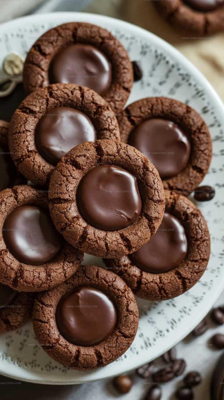 Chocolate Espresso Thumbprint Cookies Recipe
