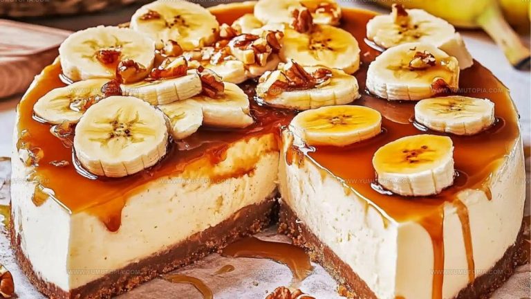 Banana Caramel Nut Cheesecake Recipe
