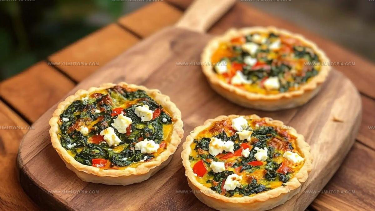 Flaky Spinach and Feta Tarts Recipe