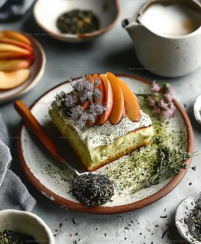 Genmaicha Coconut Milk Cake Recipe