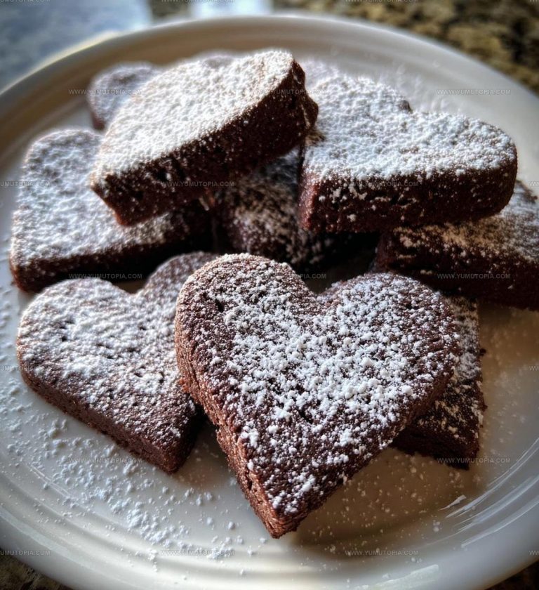 Chocolate Shortbread Heart Cookies Recipe