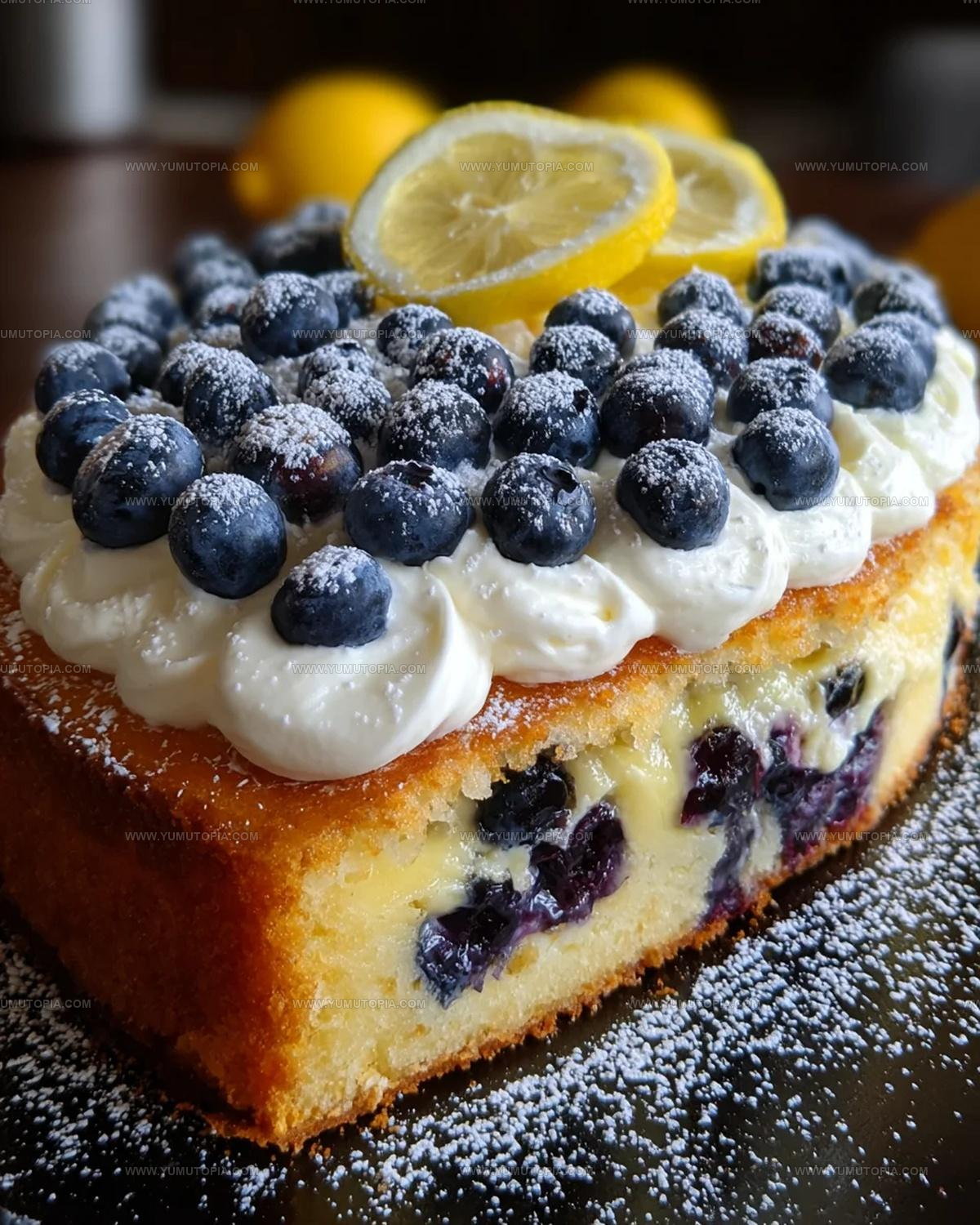 Blueberry Lemon Creme Cake Recipe