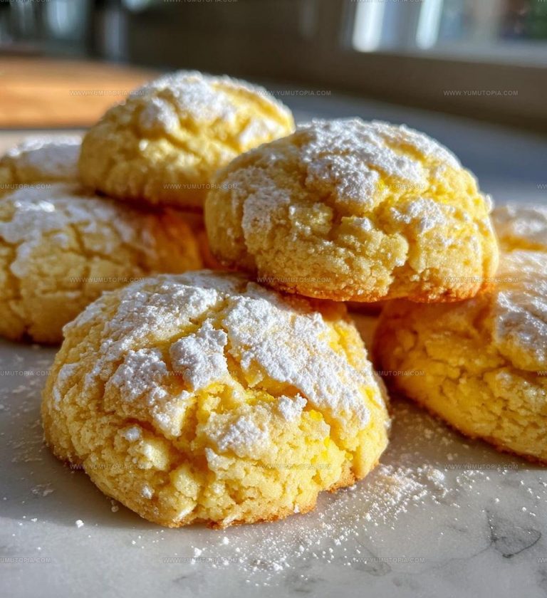 Lemon Gooey Butter Cookies Recipe