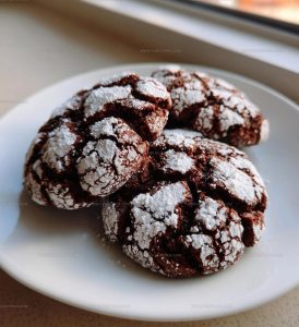 Chewy Chocolate Crinkle Cookies Recipe