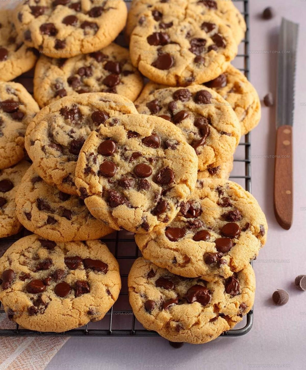 Thick Peanut Butter Chocolate Chip Cookies Recipe