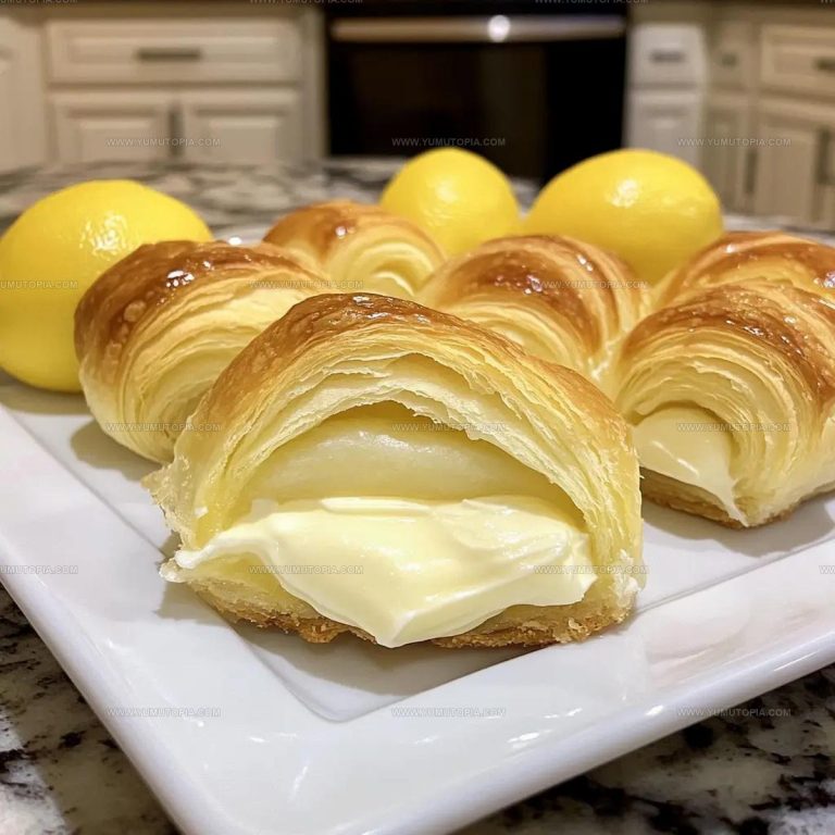 Crescent-Wrapped Lemon Cheesecake Crescent Rolls Recipe