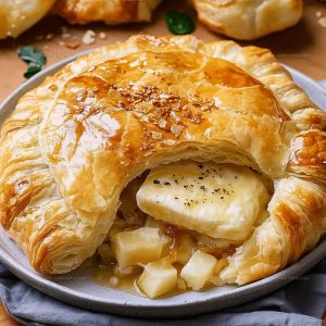 Easy Baked Brie in Puff Pastry Recipe