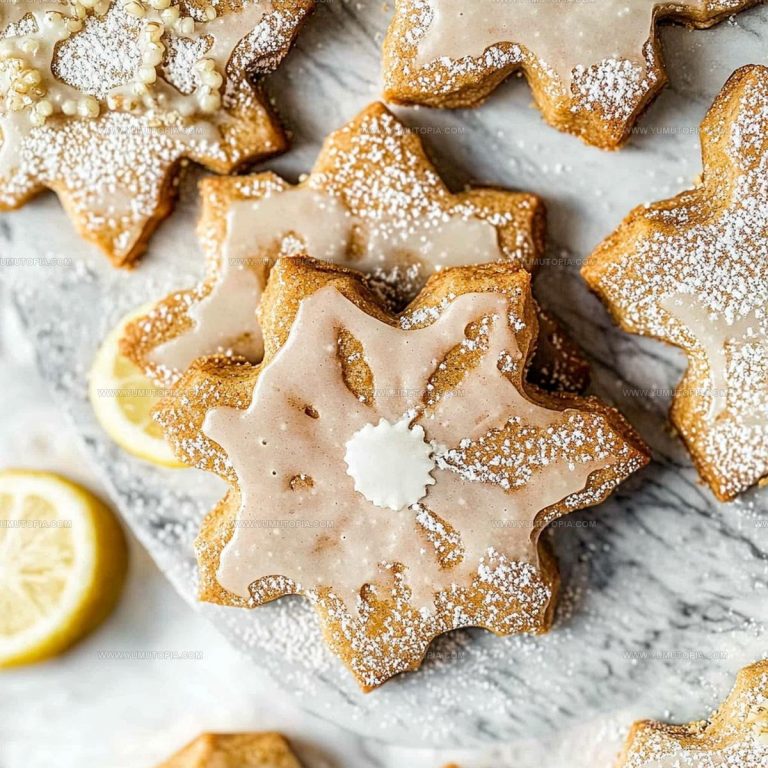 Zingy Lemon Iced Ginger Cookies Recipe