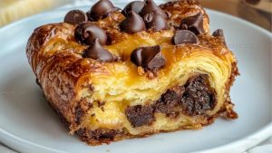 Baked Chocolate Croissant Breakfast Bake Recipe
