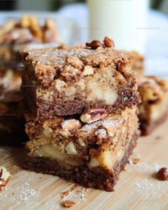 Apple-Studded Apple Brownies Recipe