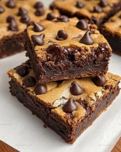Chocolate Chocolate Chip Cookie Bars Recipe