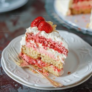 Strawberry Shortcake Cheesecake Cake Recipe