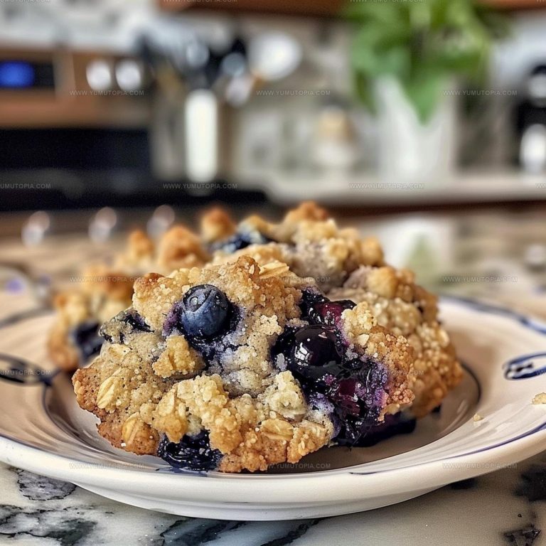 Blueberry Muffin Cookies with Streusel Topping Recipe