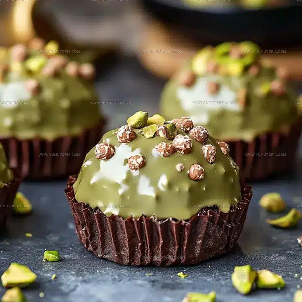 Candy-Topped Pistachio Ferrero Rocher Brownies Recipe