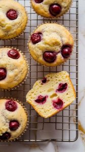 Cherry Lemon Poppy Seed Muffins Recipe