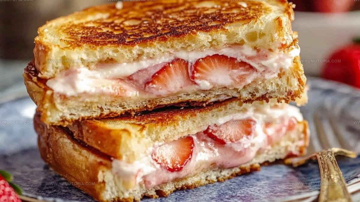 Crispy-Fried Strawberry Cheesecake Sandwiches Recipe