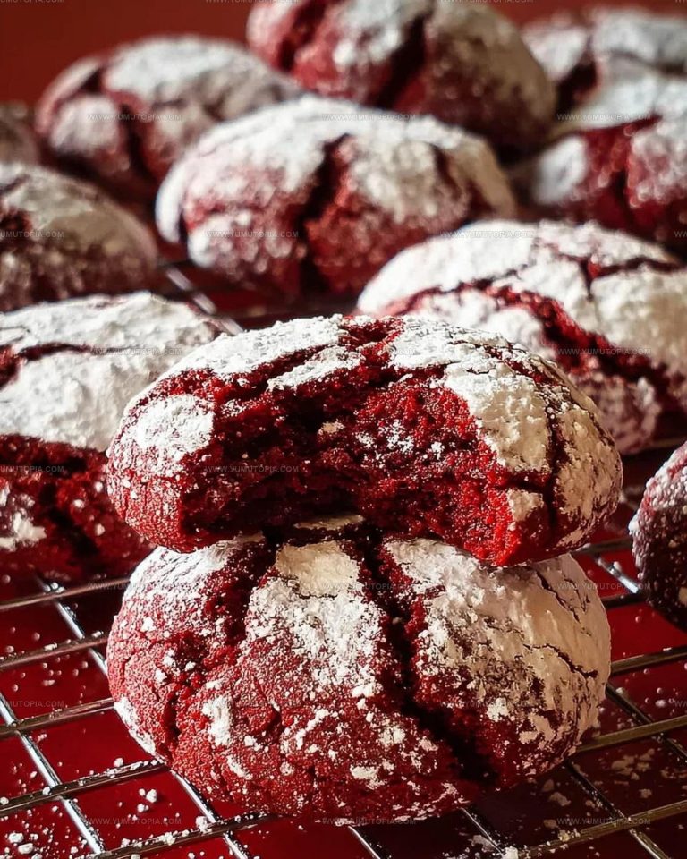 Red Velvet Crinkle Cookies Recipe