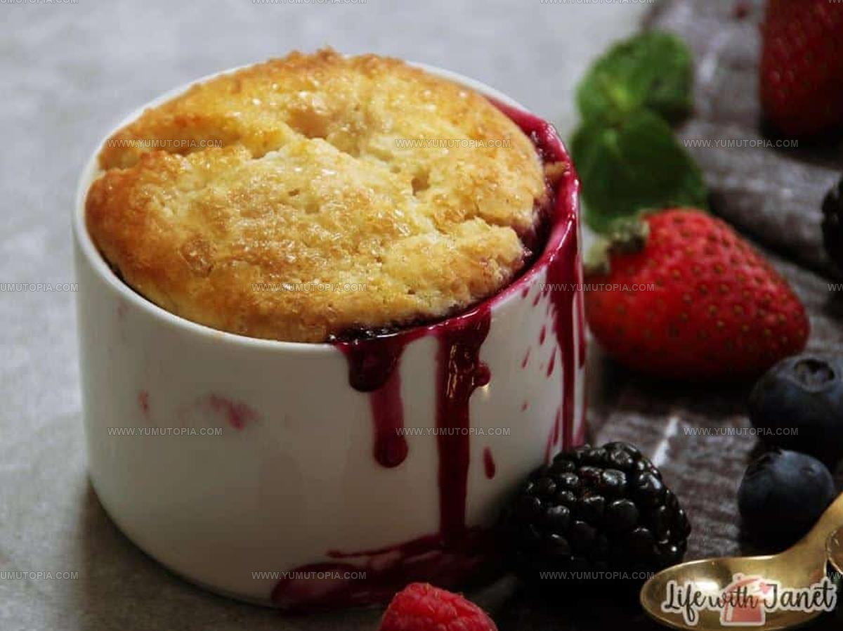 Oat Fiber and Fruit Cobbler Recipe