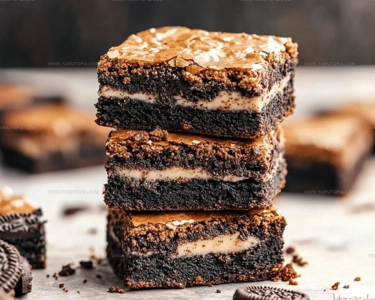 Layered Dessert Cookie Dough Oreo Brownies Recipe