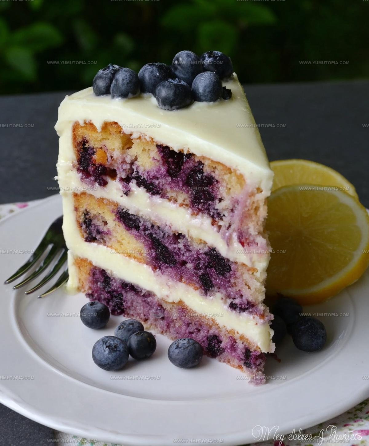 Blueberry Cake Lemon Cream Cheese Frosting Recipe