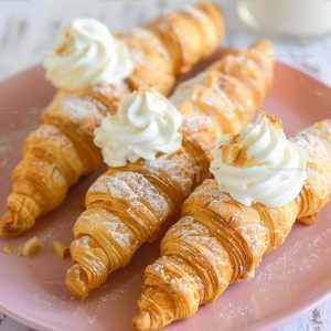 Puff Pastry Cream Horns Recipe