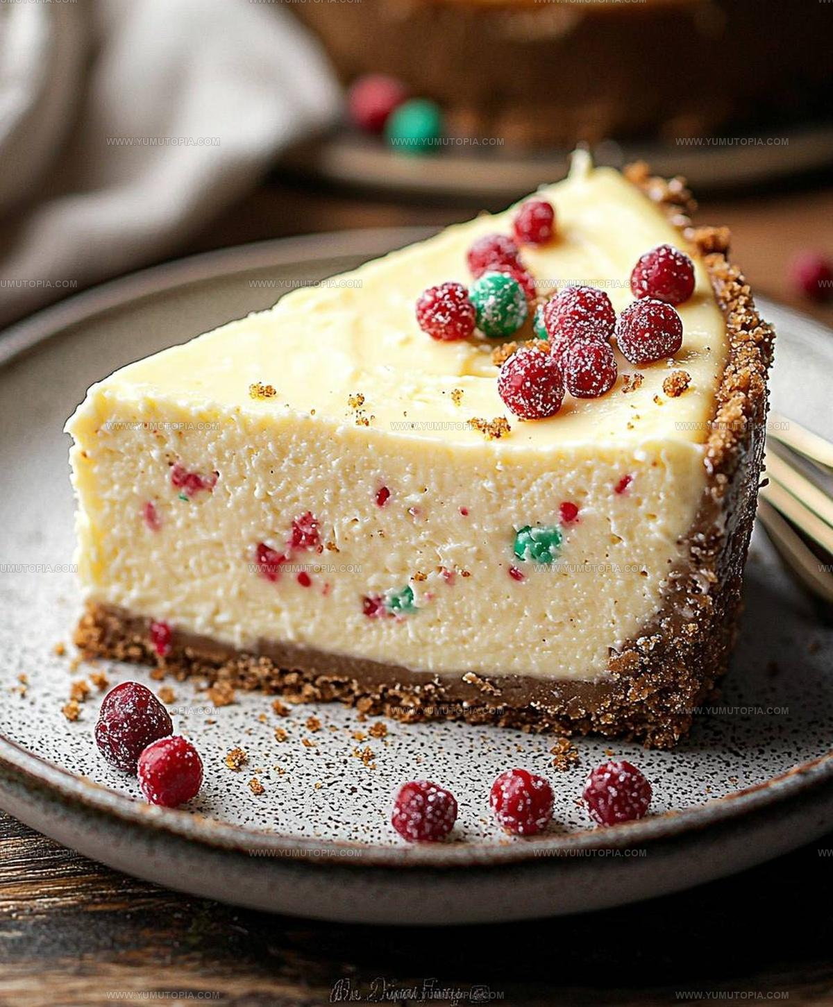 Sprinkle-Topped Sugar Cookie Cheesecake Recipe