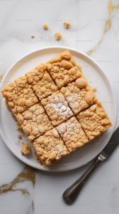 Eggnog Cheesecake Crumble Bars Recipe