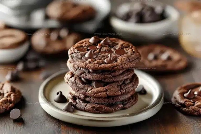 Soft Double Chocolate Chip Cookies Recipe