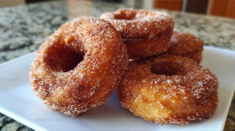 Fried Bakery Cinnamon Sugar Donuts Recipe