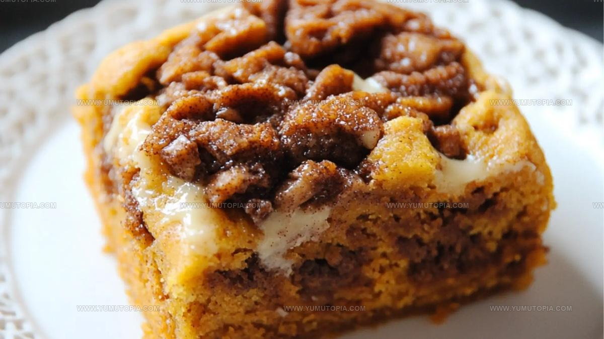 Swirled Sweet Potato Cinnamon Roll Cake Recipe