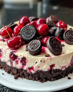 Oreo Cherry Cheesecake Recipe