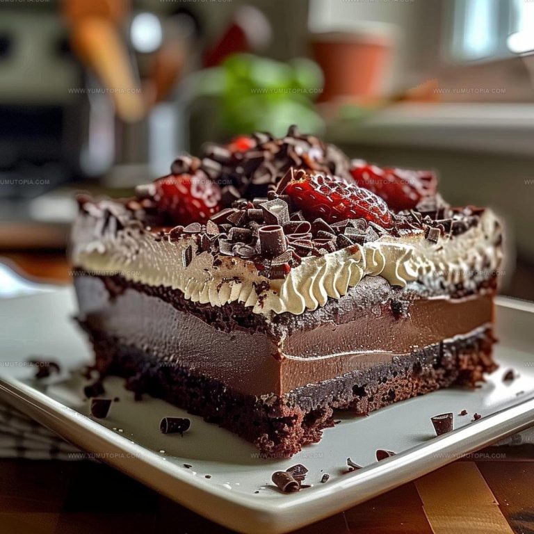 Brownie Refrigerator Cake Recipe