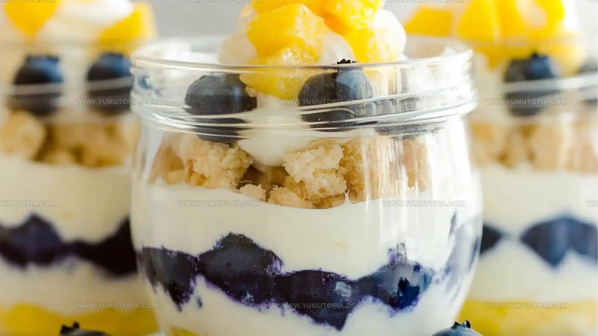 Spring Dessert Lemon Blueberry Trifle Recipe