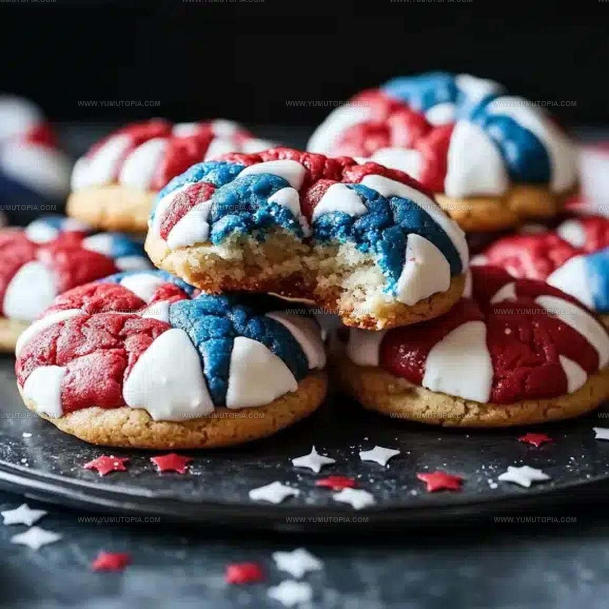 Patriotic Crinkle Cookies Recipe
