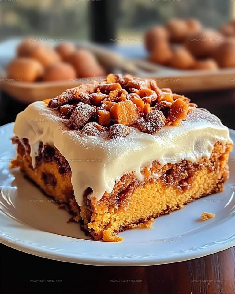 Spiced Sweet Potato Cinnamon Roll Cake Recipe