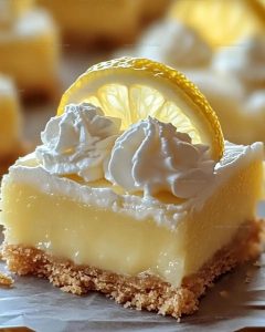 Lemon Cream Pie Bars Recipe