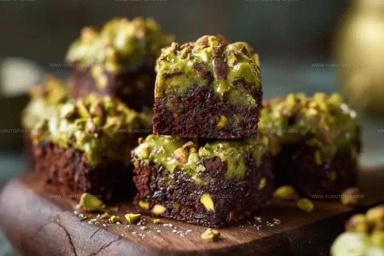 Nut-Loaded Pistachio Ferrero Rocher Brownies Recipe
