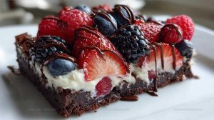 Brownie Bottom Fruit Pizza Recipe