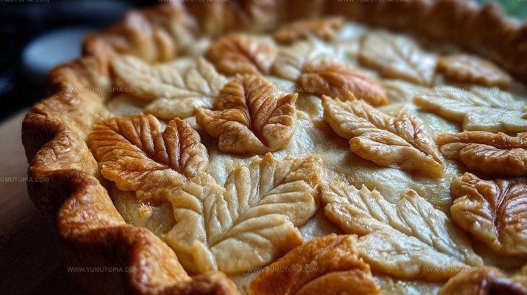 Elegant Leaf-Pattern Pie Crust Tutorial Recipe