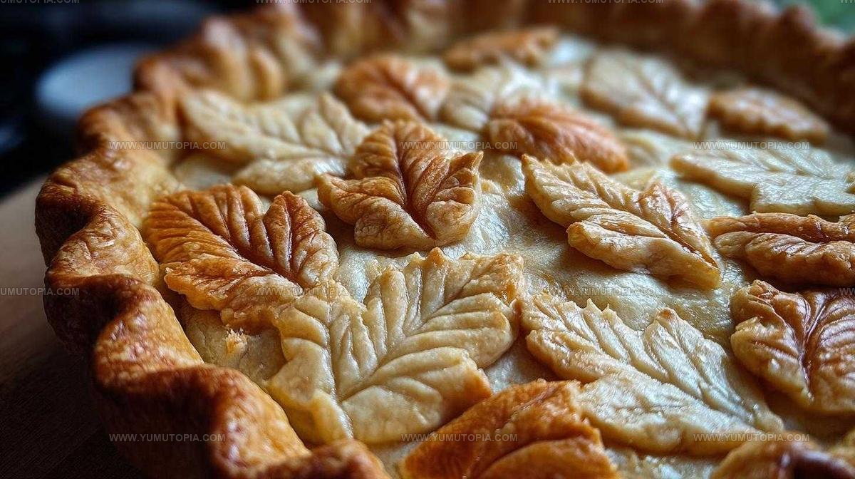 Elegant Leaf-Pattern Pie Crust Tutorial Recipe