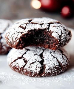 Crackled Chocolate Crinkle Cookies Recipe
