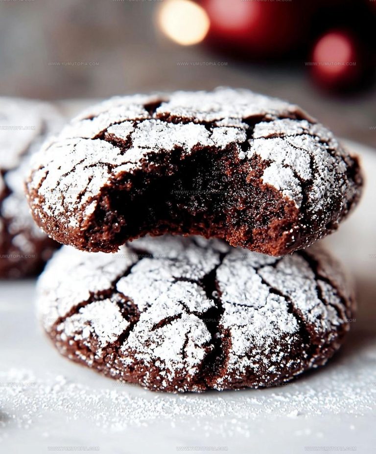Crackled Chocolate Crinkle Cookies Recipe