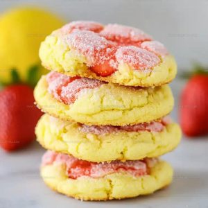 Citrus-Pink Strawberry Lemonade Cookies Recipe