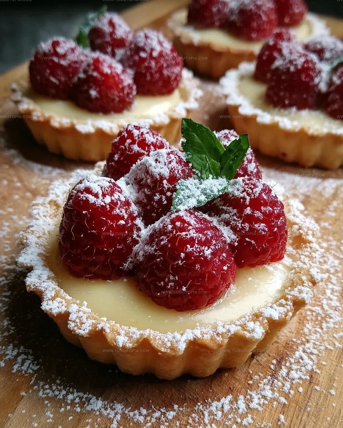 Custard-Filled Raspberry Vanilla Tarts Recipe