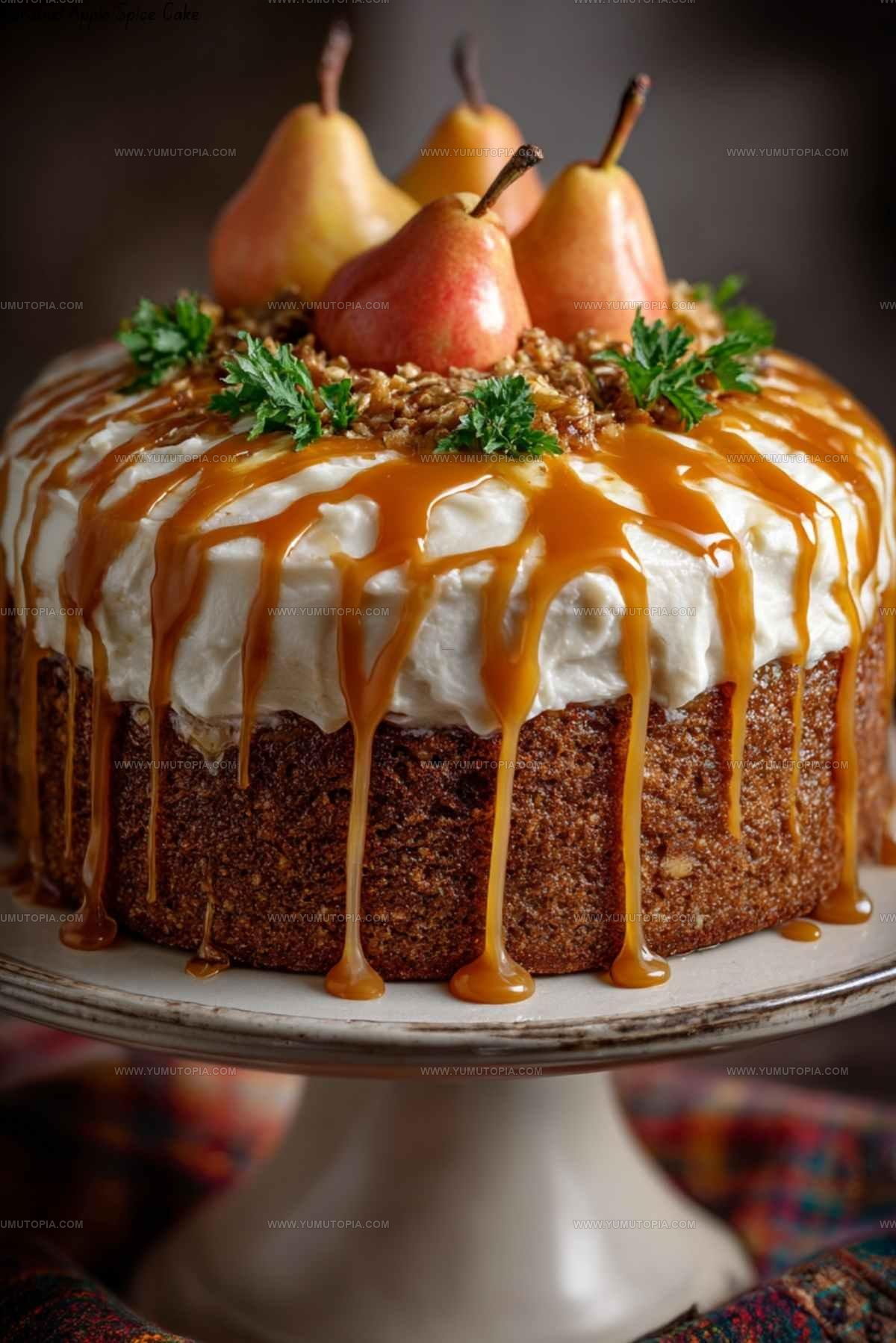 Caramel Apple Spice Cake Recipe