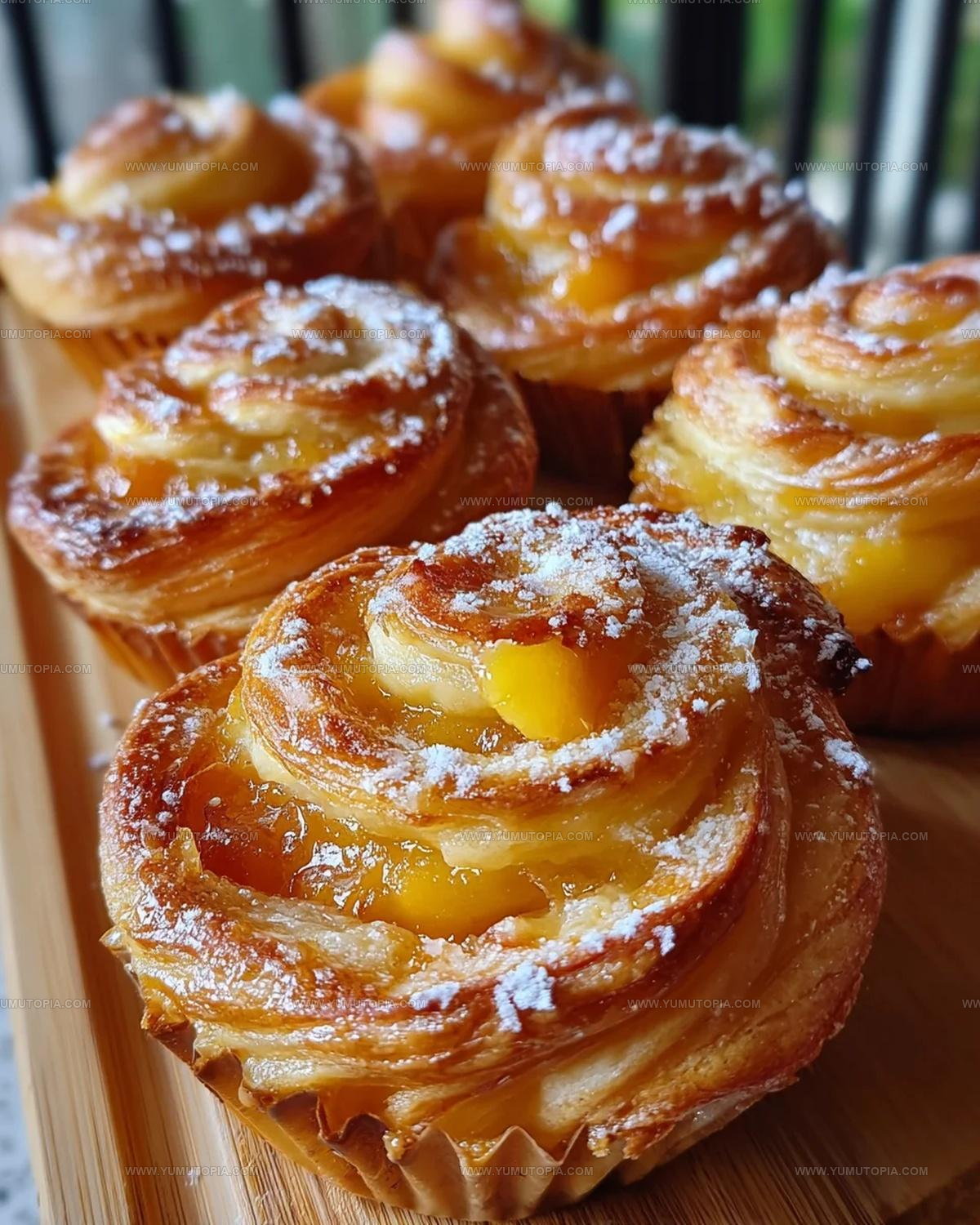 Peach Pie Crescent Cruffins Recipe