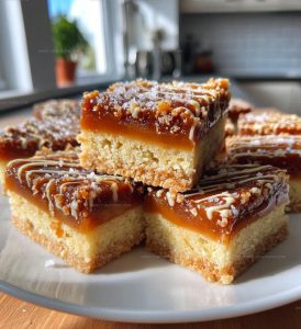 Salted Caramel Shortbread Bars Recipe