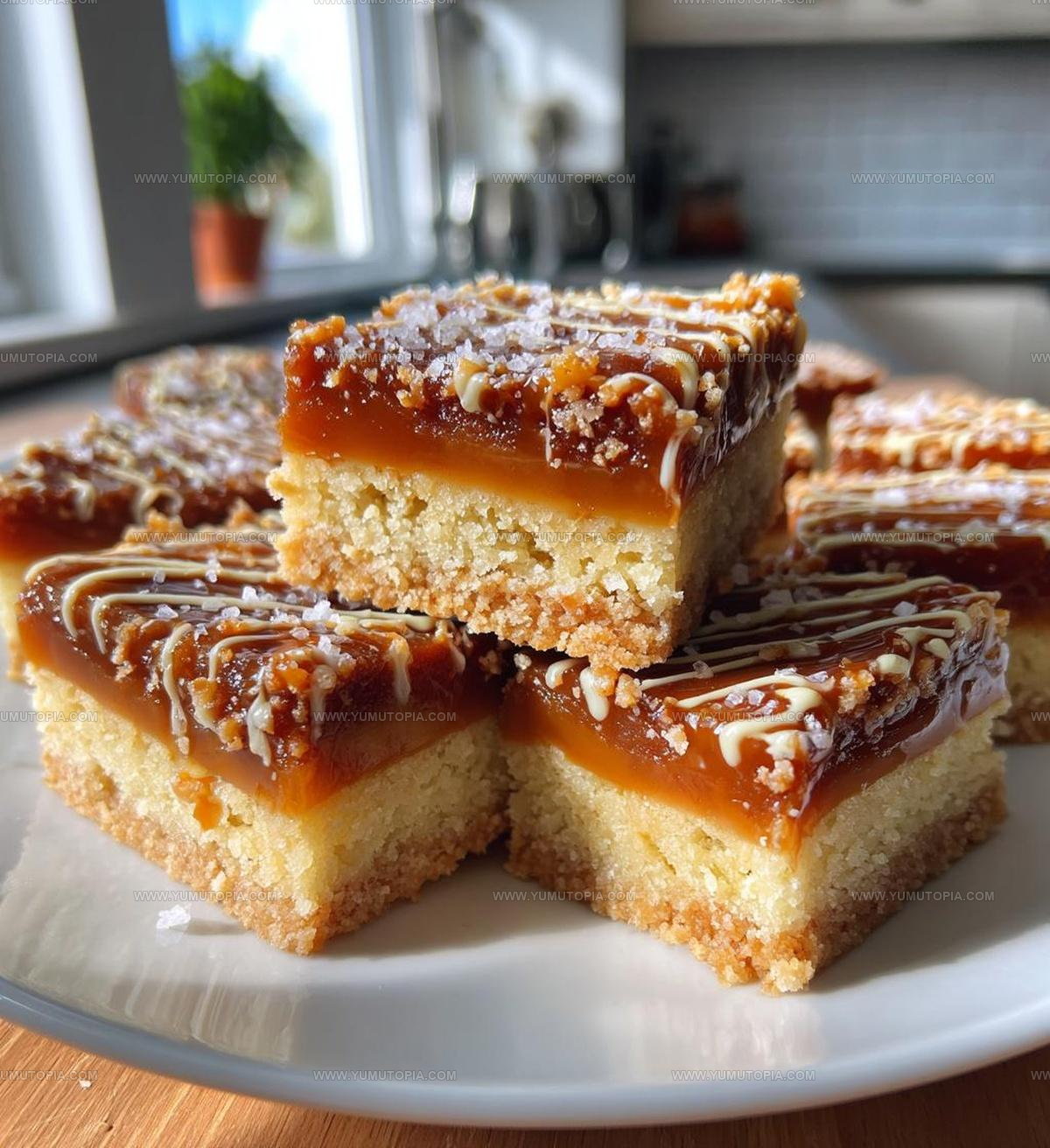 Salted Caramel Shortbread Bars Recipe